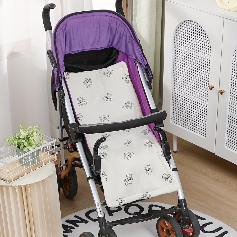 Older individuals can enjoy added comfort and safety with this stroller seat liner, car seat cushion. The plush padding and breathable mesh base provide a soft and cozy experience, while safety belt openings ensure secure positioning.