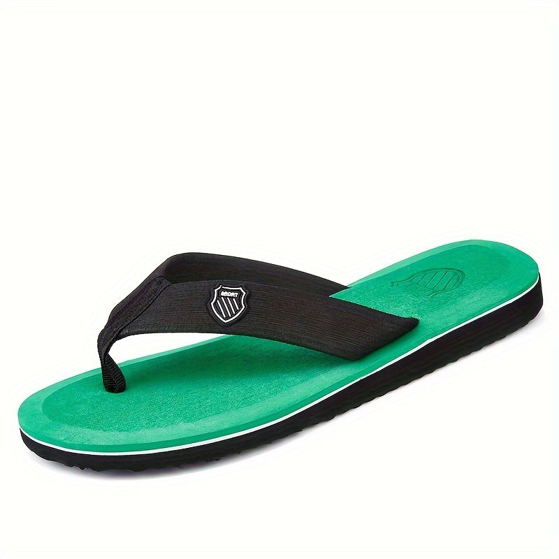 Men's lightweight, non-slip flip flops perfect for indoor and outdoor use in the summer.