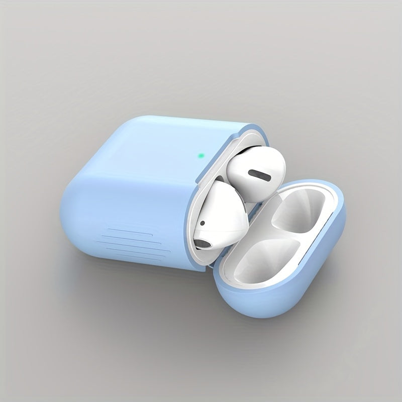 AirPods protective case for 1st and 2nd generation, compatible with wireless silicone earphones.