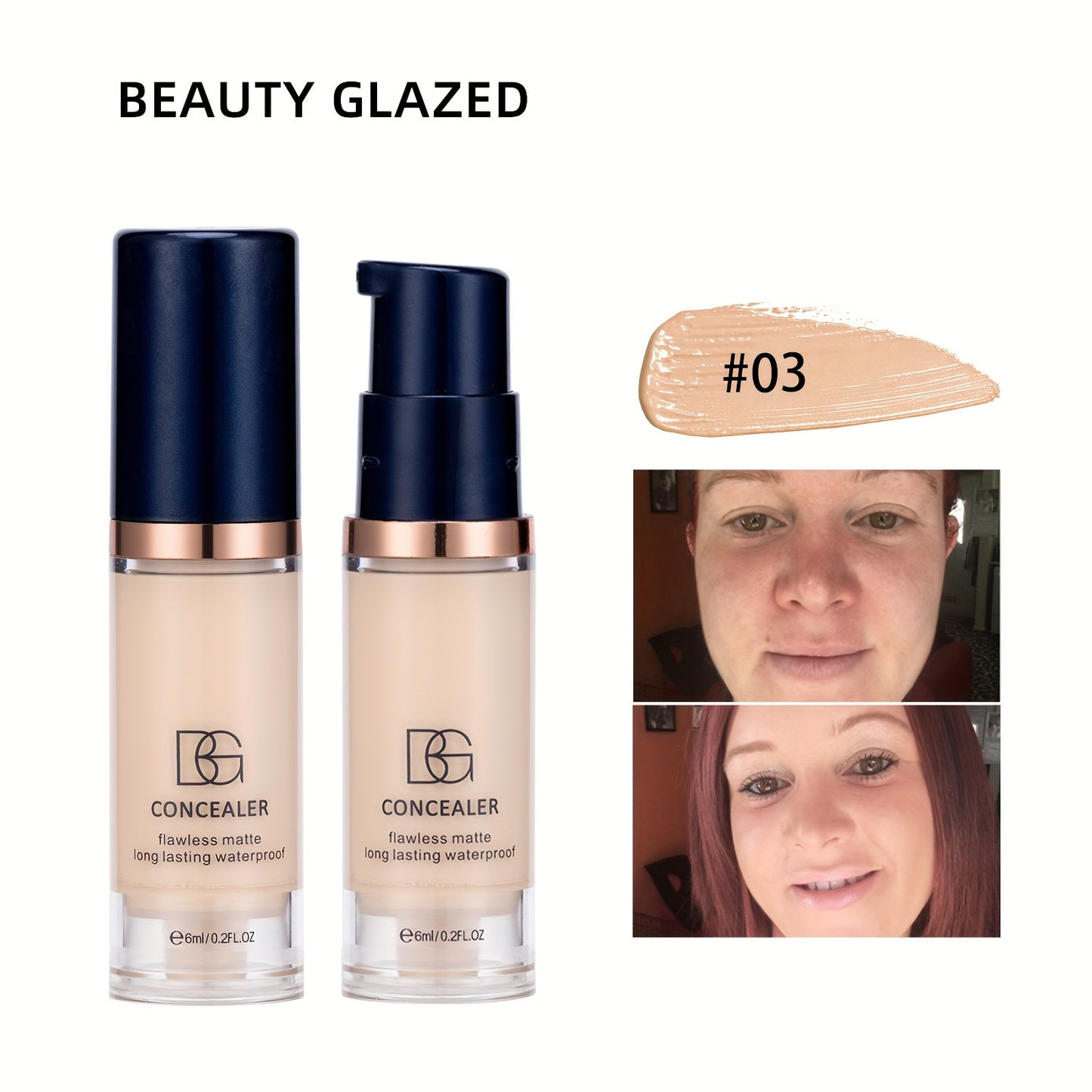 Concealer that moisturizes and covers dark circles and blemishes with long-lasting, waterproof formula. Suitable for all skin types.