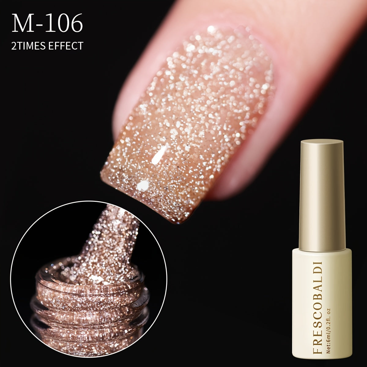 Dazzling diamond glue for DIY nail art with disco sparkle and phototherapy benefits.