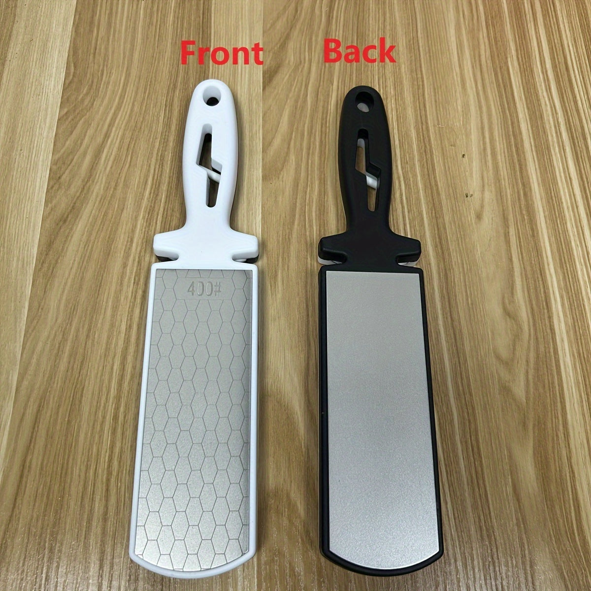 Top Pick: 1pc 5-in-1 Diamond Sharpening Plate for Knives and Scissors. Includes Ceramic Knife Sharpener Rod with Double-Sided 400/1000 Grit. Features Honeycomb Surface for Outdoor and Kitchen Grinding.