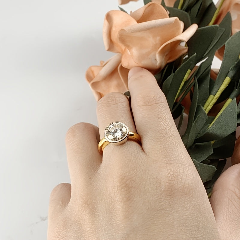 Add a touch of vintage boho style to your look with the LOVESSOM 3 Carat Moissanite Water Ripple Ring. This elegant and versatile piece is perfect for daily wear or special occasions. It also makes a perfect gift, beautifully presented in a luxury gift