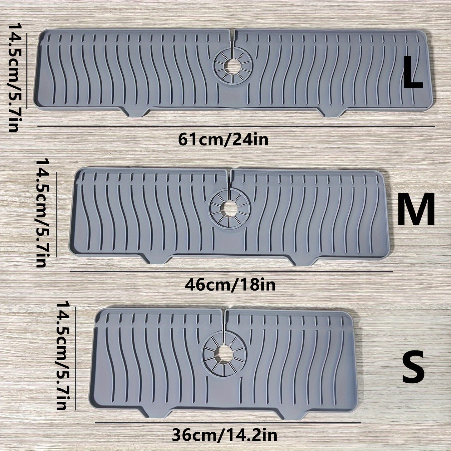 Faucet Silicone Drain Mat, Sink Mat