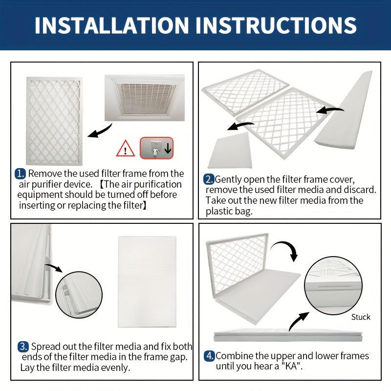 TOPWELL MERV 13 Air Filter with Plastic Frame, 35.56x35.56x2.54 cm - Pack of 9 Filters, includes 9 Filter Replacements, Reusable AC/HVAC Furnace Filters, MPR 1800