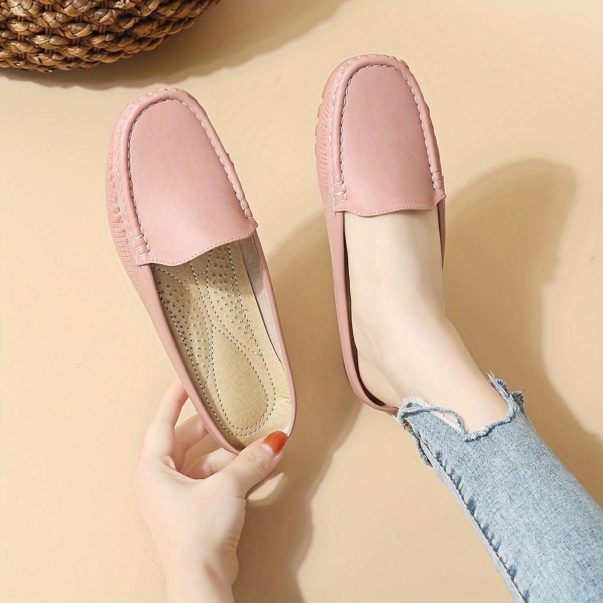 Stylish slip-on mule sandals with half-toe design, perfect for summer.