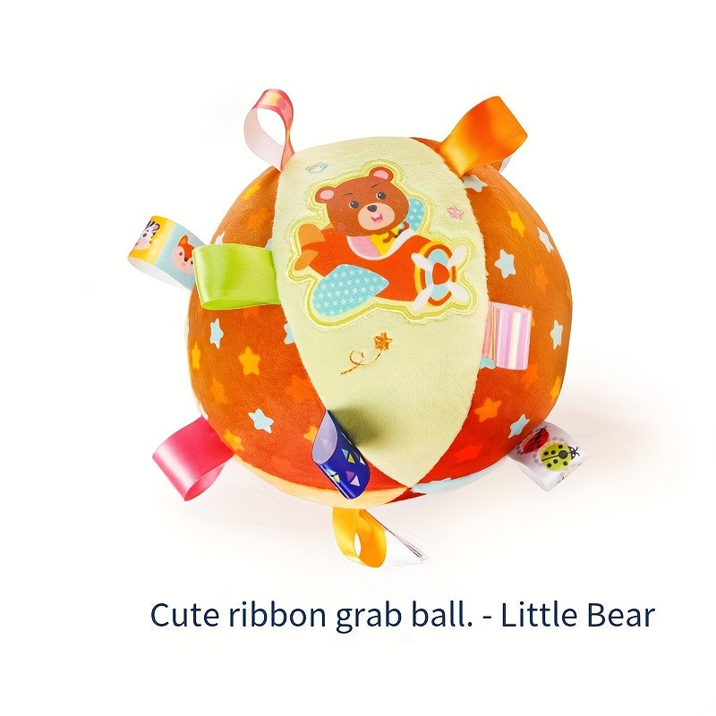 Baby Toy: Plush Rattle Ball for Newborns with Soothing Grasping and Educational Features