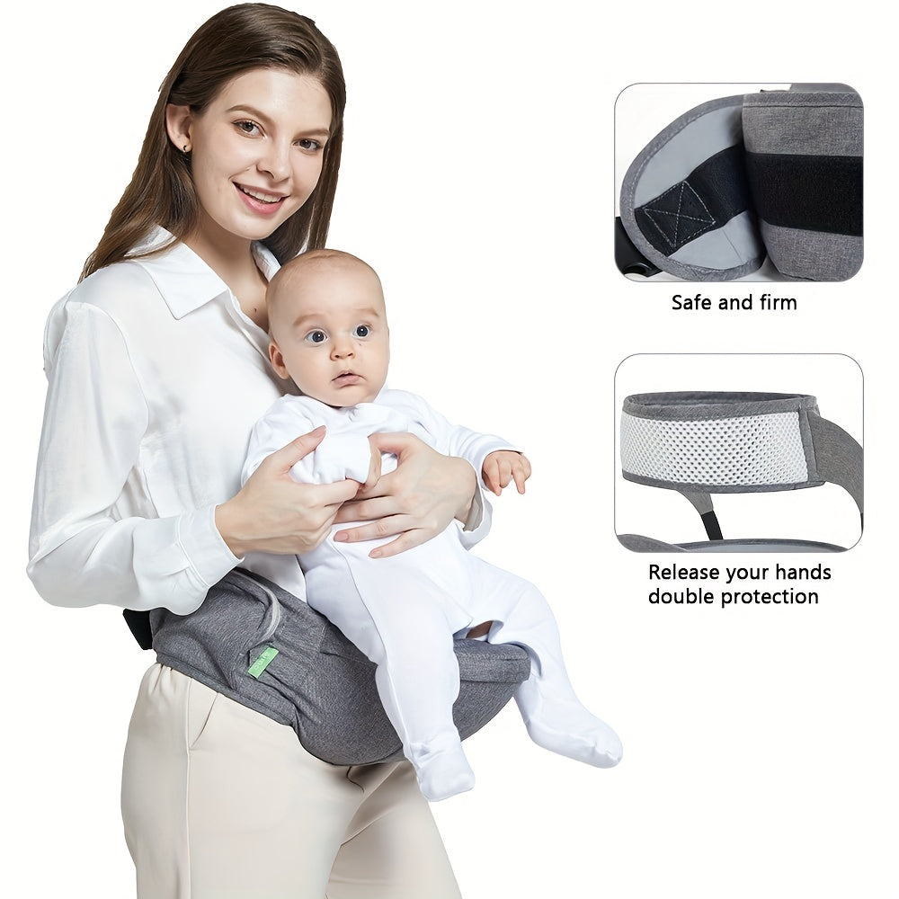 Newborn Baby Carrier, Ergonomic Infant Carrier for Parents - Lightweight Waist Stool for Toddlers, Children, and Babies - Perfect Shower Gift for Christmas, Halloween, Thanksgiving, and more! Suitable for 2.72-21.77 KG.