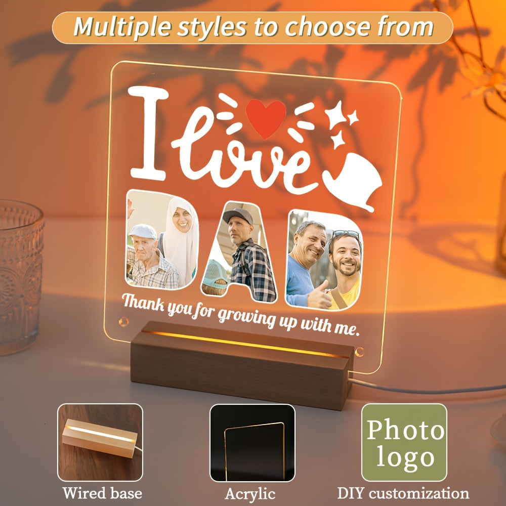 Beautiful Presentation, Bespoke Photo Decoration - Customized Acrylic Frame for Pets, Family & loved ones | Perfect for Christmas, Mother's Day, Father's Day & Valentine's Day Gifts