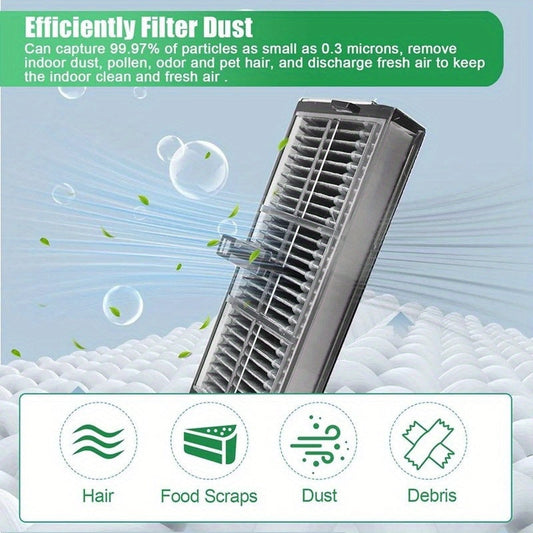 High-quality replacement HEPA filters designed for use with Dreame L10s Pro Ultra/X40 Ultra/X30 Ultra/X30 Pro Plus/X30 Pro Ultra Robotic Vacuum Cleaners. Includes a set of 4 filters for high-efficiency filtration. Compatible with plastic floor attachment