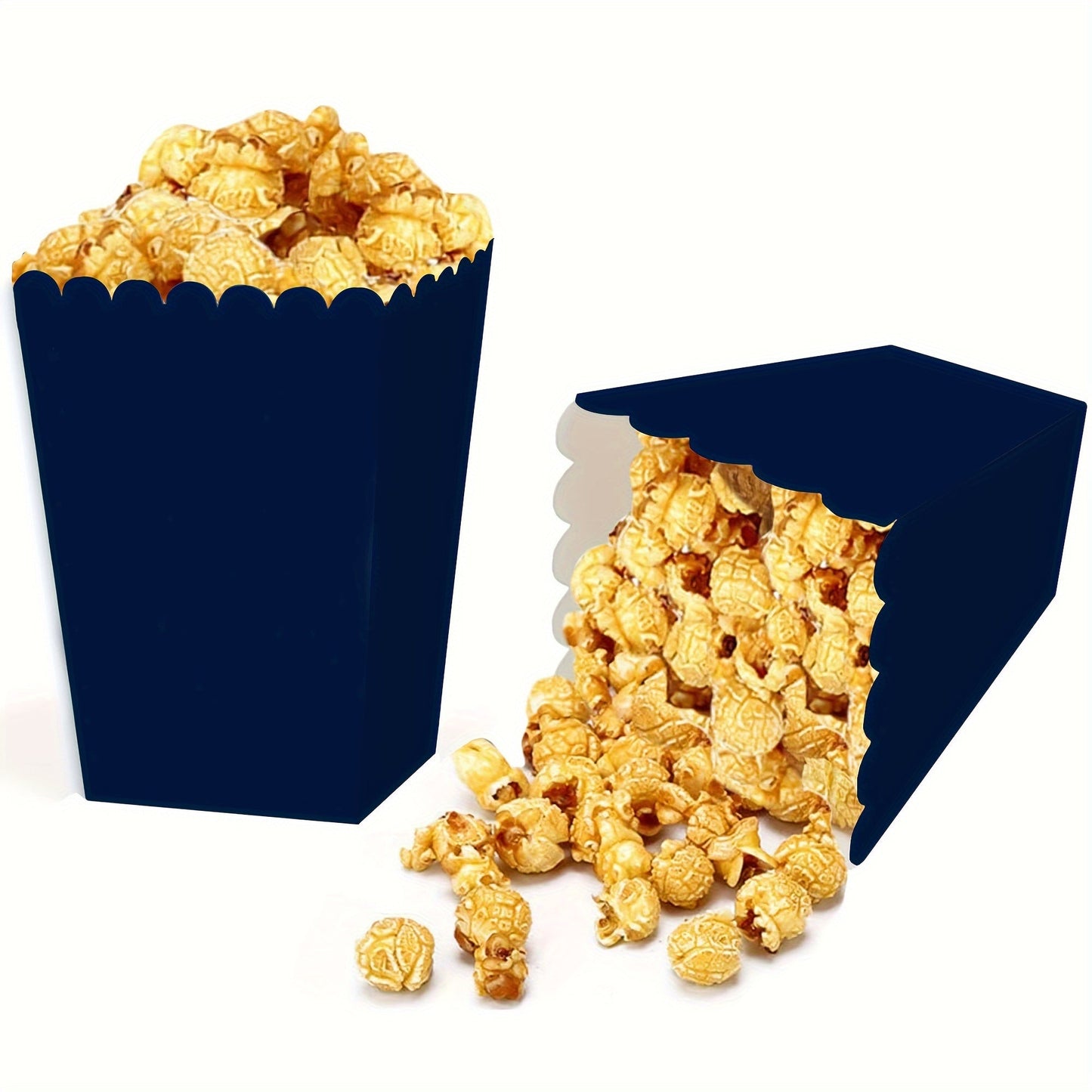 50 Mini Popcorn Boxes, Paper Bags for Individual Servings at Weddings, Graduations, Birthday Parties. Perfect for Small Pretzel Treats, Popcorn, Candy Bars. Movie Theater Snack Containers.