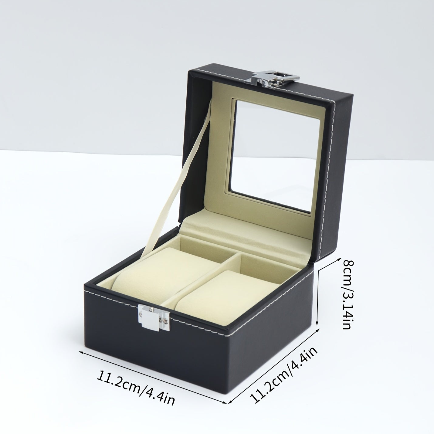 1 piece of PU Leather Watch Storage Box available in 2, 6, 10, or 12-digit options. Perfect for displaying wrist watches and makes an ideal gift choice.