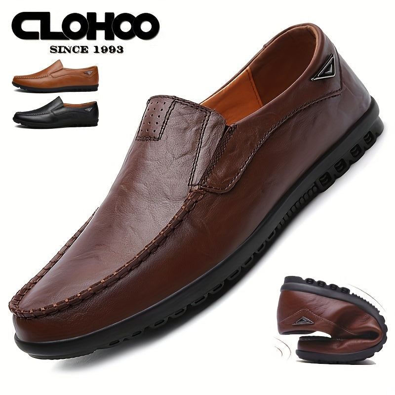 CLOHOO Men's Handmade Loafers in Assorted Colors