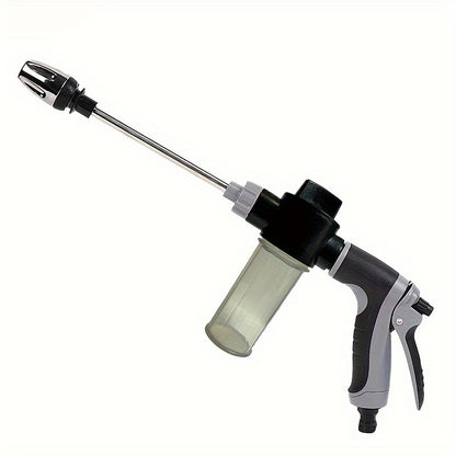 High pressure car cleaning water gun with 3/4 inch hose nozzle for household cleaning and gardening.