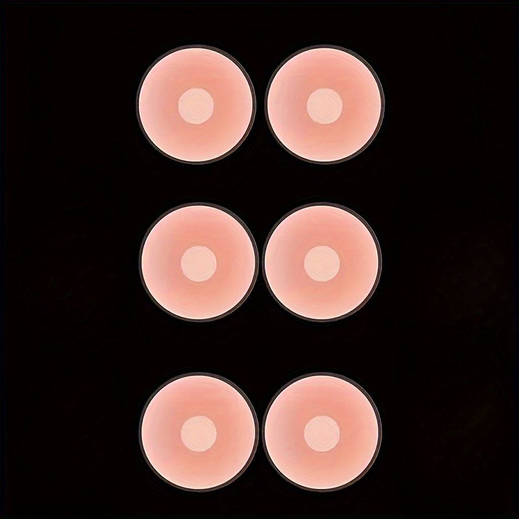 Silicone nipple covers: 6 pack of invisible, seamless, anti-slip adhesive petals for formal wear.