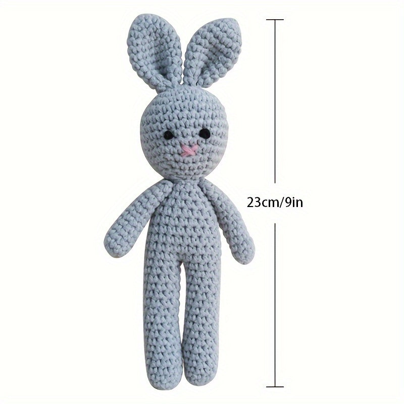 Handmade Crochet Baby Bunny Plush Toy: Ideal Present for Babies and Young Children