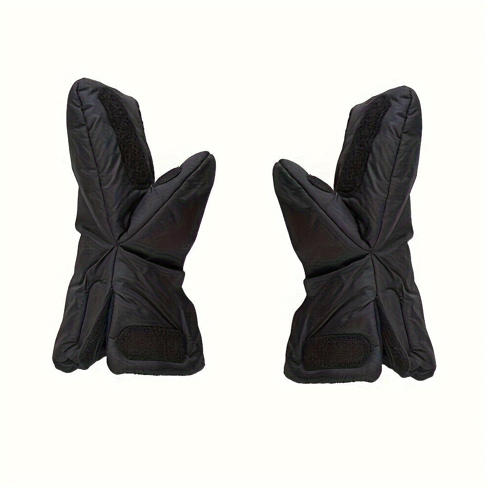 Stay warm and dry with our 1 Pair of Ultra-Thick Waterproof Stroller Gloves. Made from insulated polyester fiber, these gloves are perfect for parents, caretakers, and anyone using stroller accessories. Say goodbye to cold hands with these anti-freeze