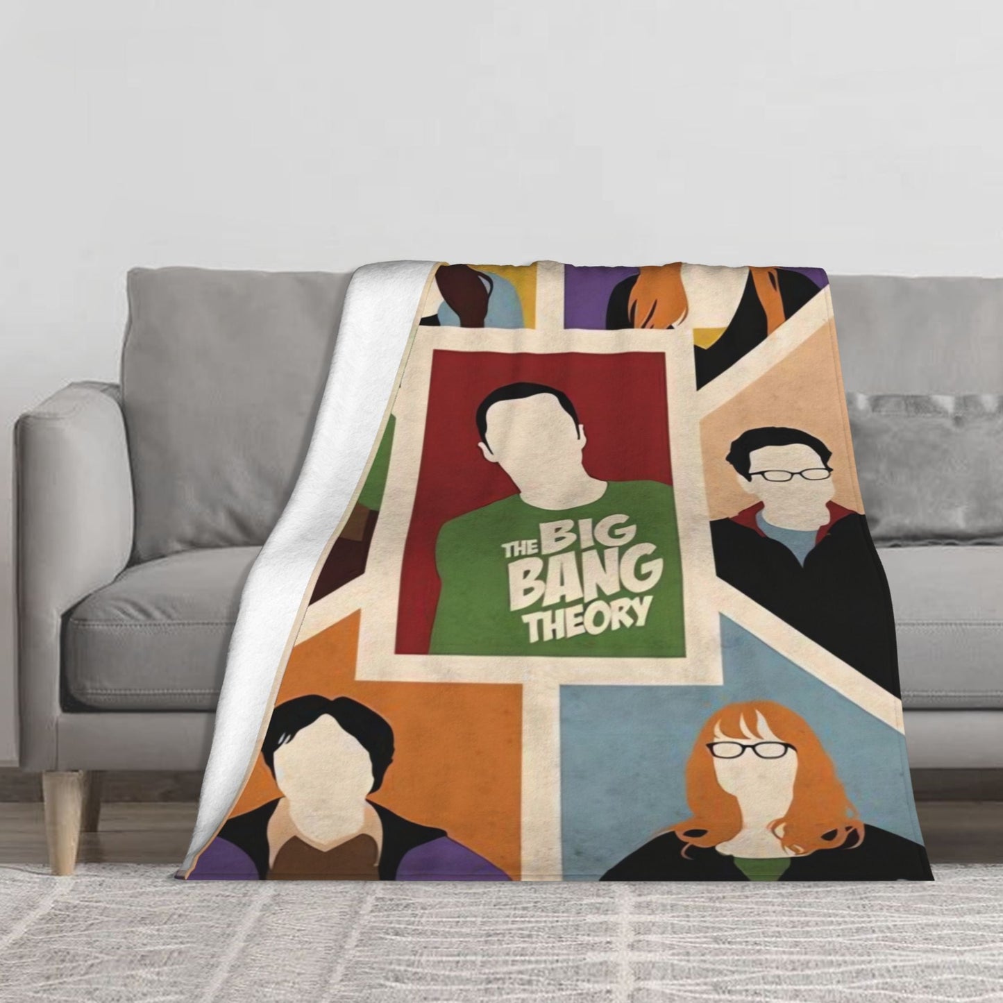 Stay cozy in style with the Big Bang Theory Flannel Fleece Throw Blanket. This soft and warm blanket is perfect for all seasons, featuring a contemporary digital print design. Made from polyester, this multipurpose blanket is ideal for use on your sofa