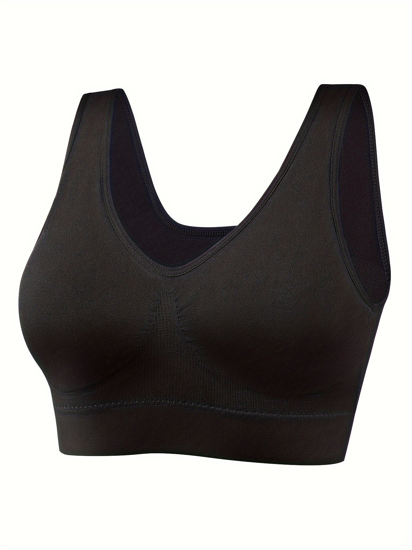 8 seamless wireless sports bras for women, ideal for running and fitness activities, with breathable and comfortable design.