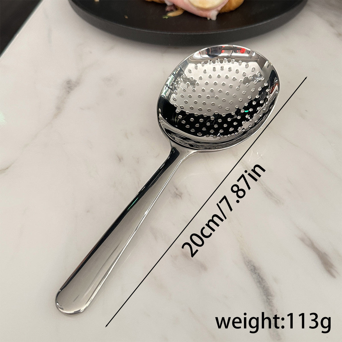 Large Stainless Steel Buffet Spoon - Perfect for Parties, Banquets, and Buffets! This dishwasher-safe utensil is a practical addition to any kitchen, ideal for serving up delicious meals for the whole family.