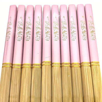 5 pairs of premium bamboo chopsticks, non-slip, high temperature resistant, lightweight, and dishwasher safe.