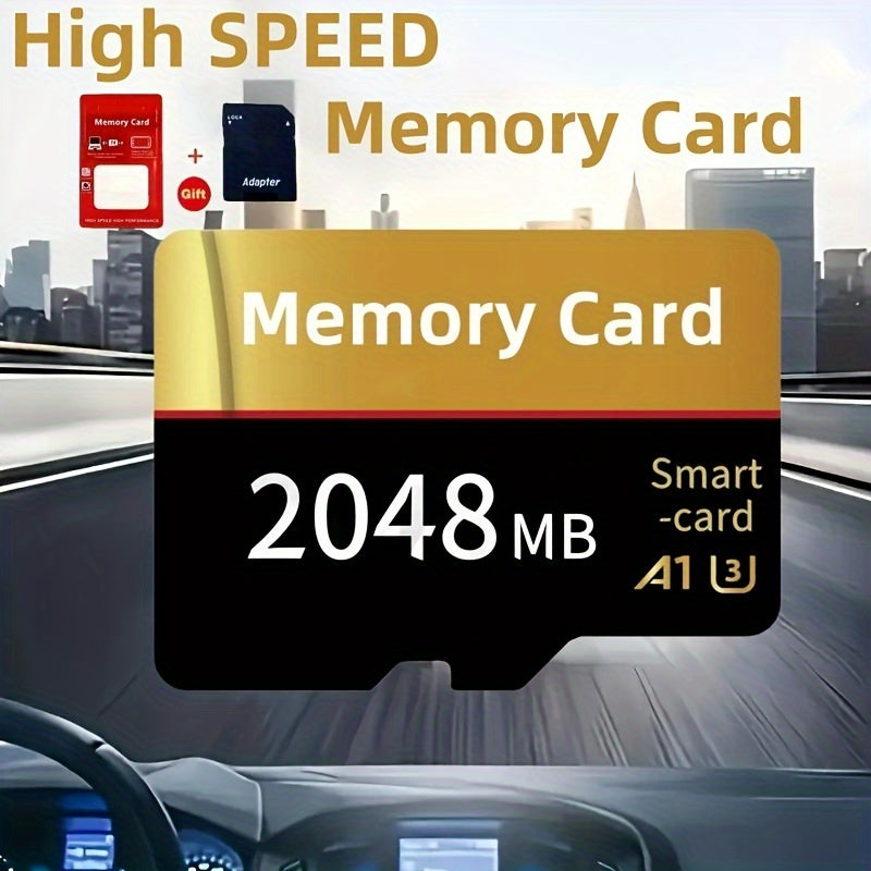 Versatile TF/SD Flash Card with Secure File Storage, suitable for Tablets, Cameras, Phones & More, with Connector. Sizes range from 256MB to 2GB for High-Speed performance.