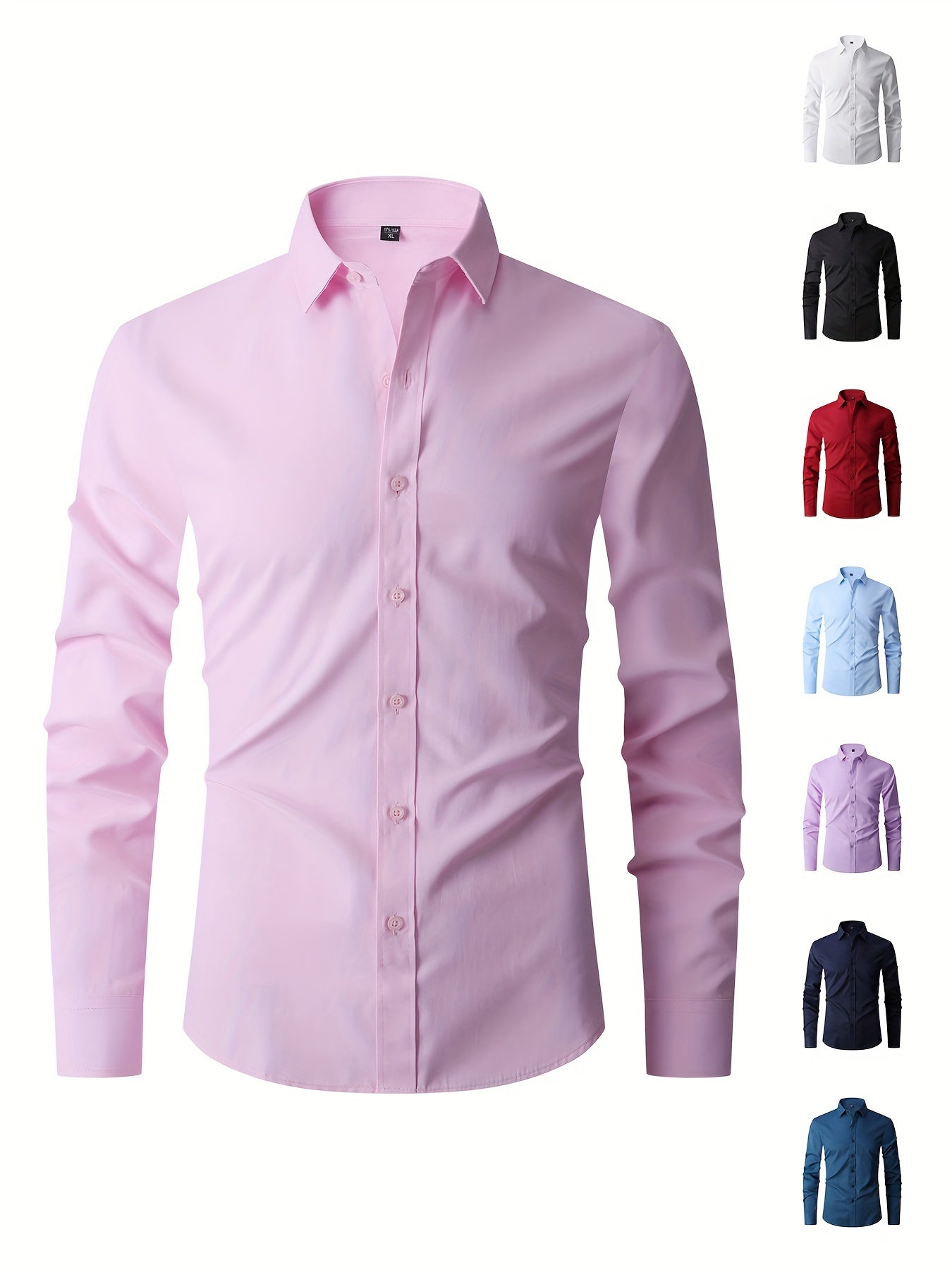 Men's formal long sleeve shirt for business occasions, classic design. Great gift idea.