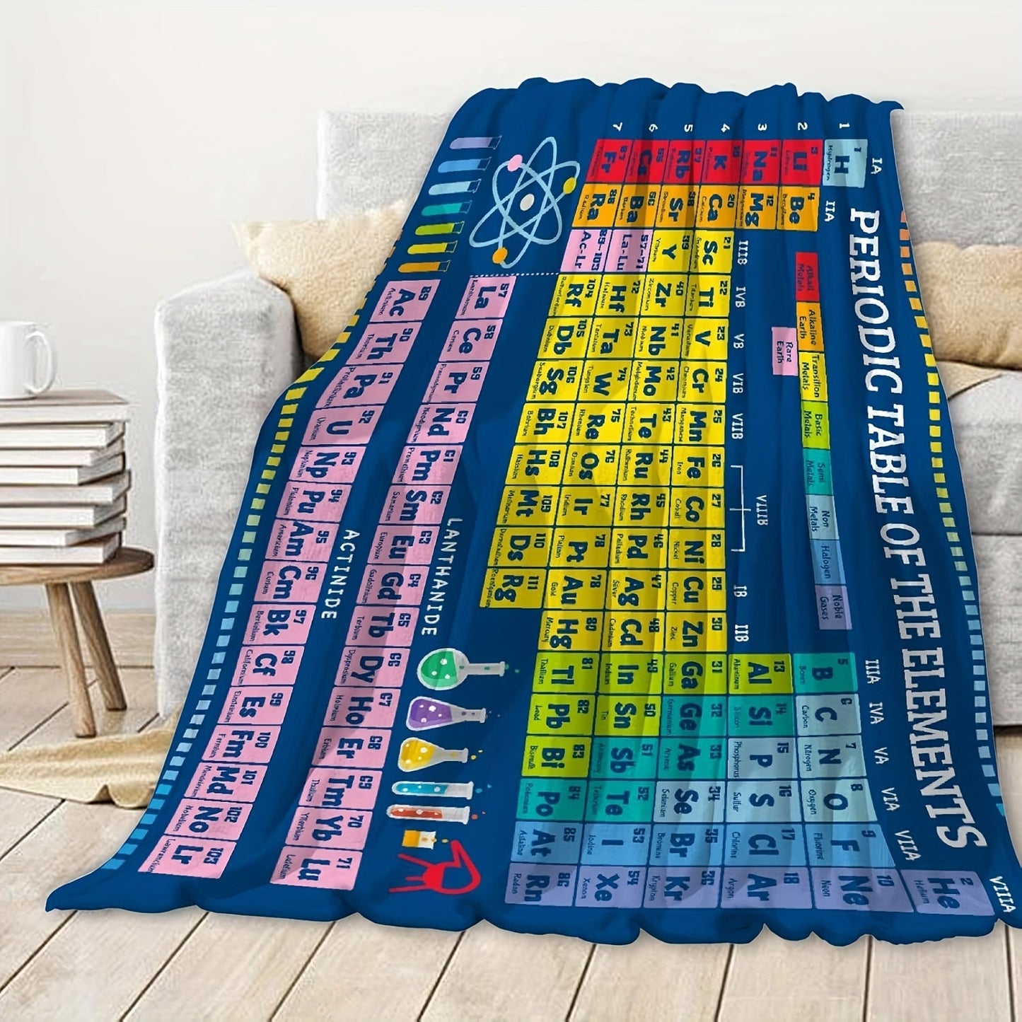 Cozy Flannel Throw Blanket for Science Lovers - Snug, Soft, and Multipurpose for Home, Work, or On-the-Go - Great Present Idea