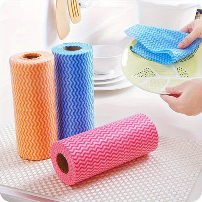 45 soft kitchen towels that are washable for wet and dry use. These oil-free cloths are non-stick, absorbent, and perfect for household cleaning. They can also be used for drying and are great for cleaning agents and tools.