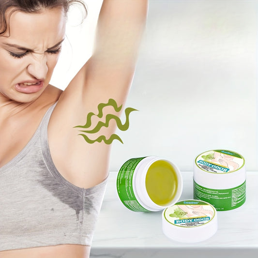 Daily-use cream for sweat and odor control, suitable for men and women, with skin-friendly formula for armpits and body odor.