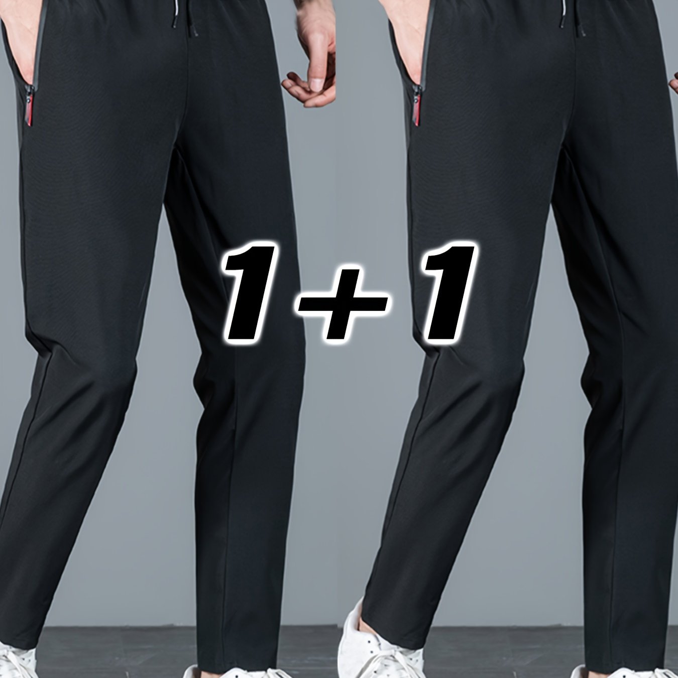 2 Men's Casual Pants - Trendy, Lightweight, Breathable, Quick Dry Sports Pants