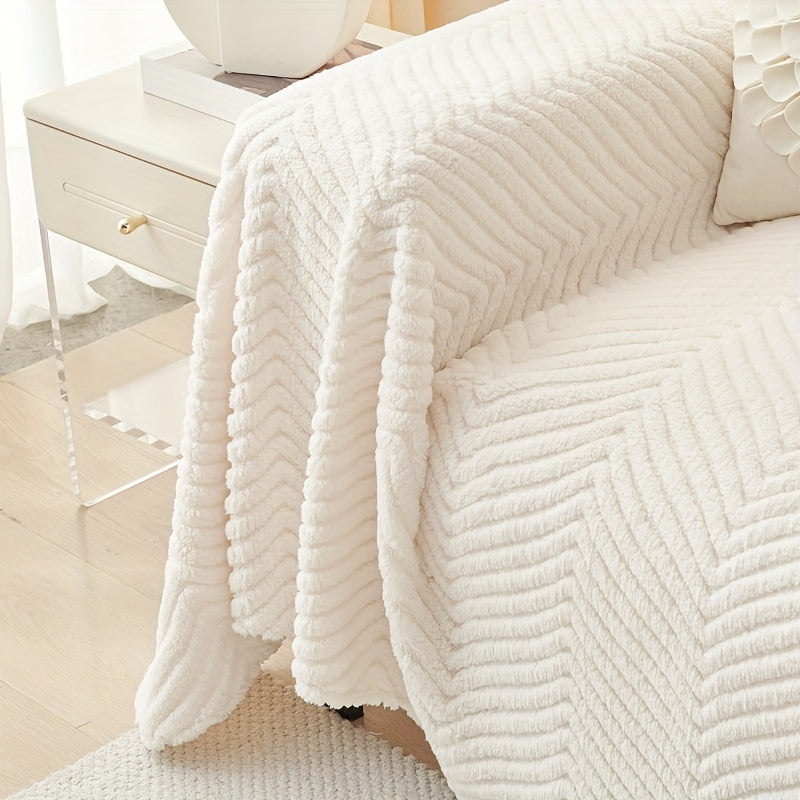 Thickened, pet-friendly sofa cover to protect furniture in bedroom, office, or living room.