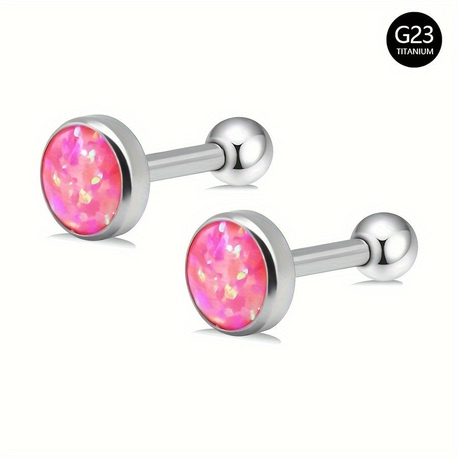 Upgrade your accessories with the SENLANSP 2-piece G23 Titanium Opal Stud Earrings designed for women. Enjoy the hypoallergenic properties, ideal for everyday use and special occasions. Get your hands on the stylish SENLANSP set now!