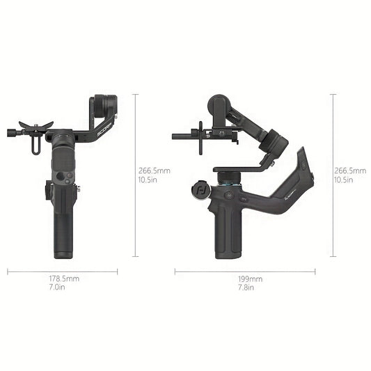 FeiyuTech Scorp Mini: Stabilizer for Mirrorless Cameras, Compact Cameras, Action Cameras, Gopro, iPhone 15 Pro, with Touch Screen, 1.18KG Payload.