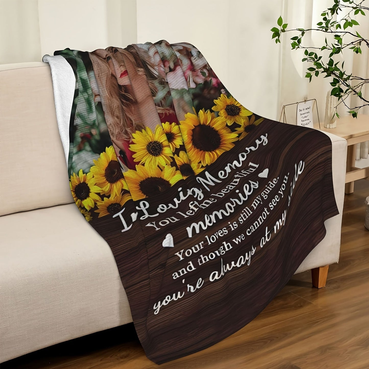 Customize your Flannel Photo Blanket to add a personal touch to your car interior decor. This makes the perfect gift for your loved ones, providing a soft and warm keepsake that will always be cherished.