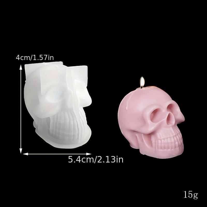 Get your hands on the Silicone Skull Candle Mold Set made from durable silicone material for all your DIY crafting needs. Perfect for creating handmade soaps in large, medium, and small sizes.