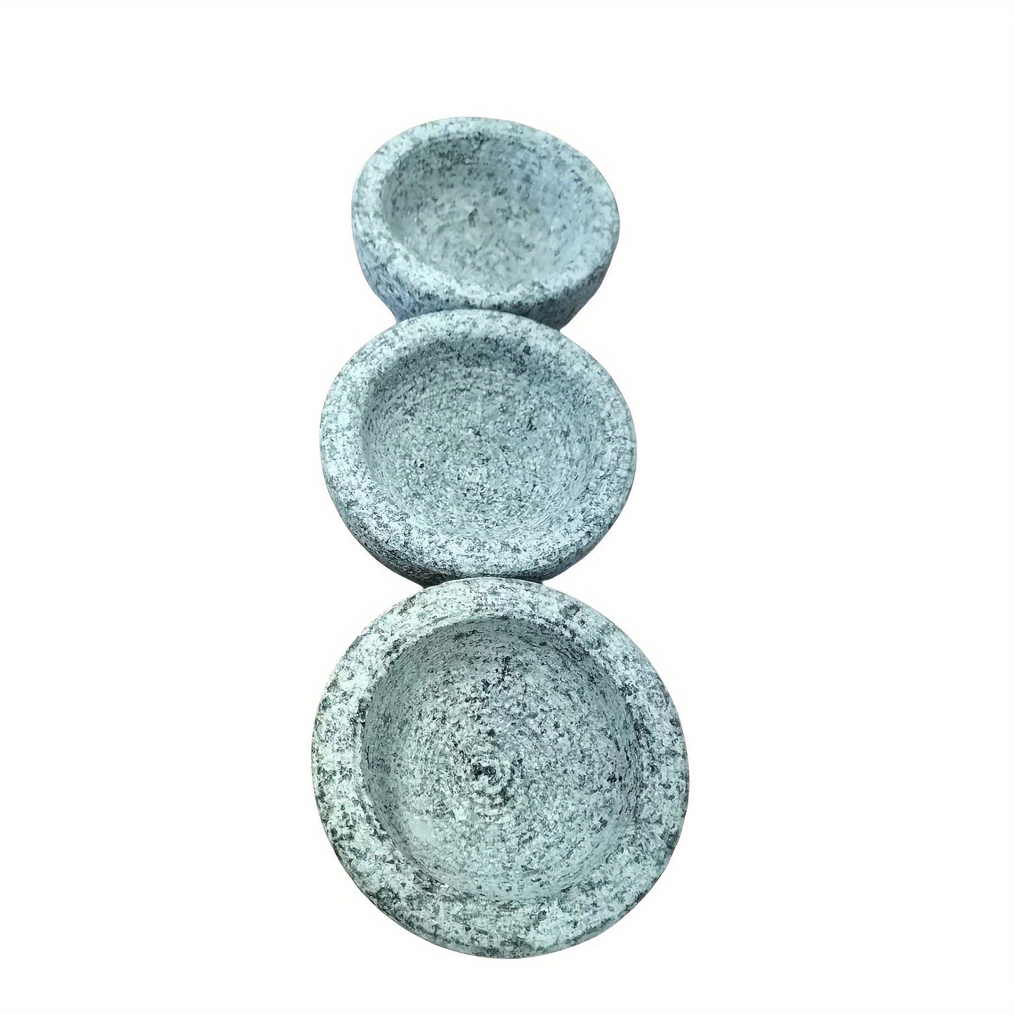 Small set of granite bowls, suitable for kitchen and dining use, great for holiday gifts.