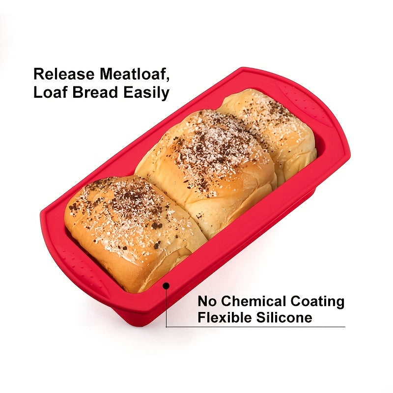 Silicone Loaf Pan - Perfect for Baking Bread and Making Toast! This Non-Stick Bakeware is a Must-Have for Your Kitchen. Includes Baking Tools and Oven Accessories. Dimensions: 27.0cm X 14.0cm X 5.99cm.