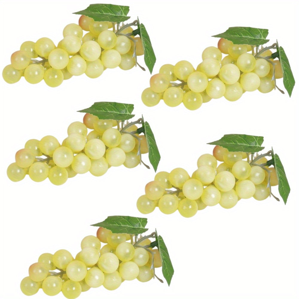 A string of artificial grapes with 36 large beads per string can be hung up for Halloween and Thanksgiving parties, as well as for weddings, kitchen displays, and Christmas gifts.