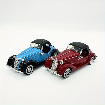 Durable aluminum alloy 1:32 scale classic car replica, perfect for gifting. Great for desk or home decor.