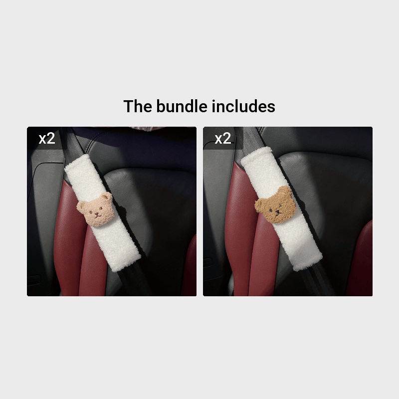 Adorable Car Decorations: Seat Belt Shoulder Cover, Winter Neck Protector, Festive Gift for Christmas, Halloween, and Thanksgiving Day