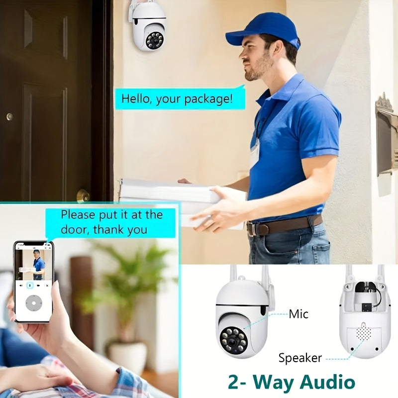 Enhance the security of your home with our advanced 5G dual-band Full HD WiFi camera. With 360° panoramic monitoring, human movement detection, real-time alarm, and remote alarm capabilities, you can rest assured knowing your property is protected. This