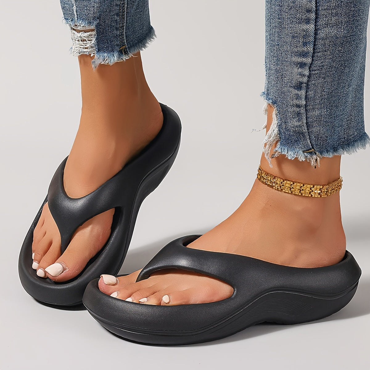 Summer 2024 Women's Casual Thick Sole Flip-Flops