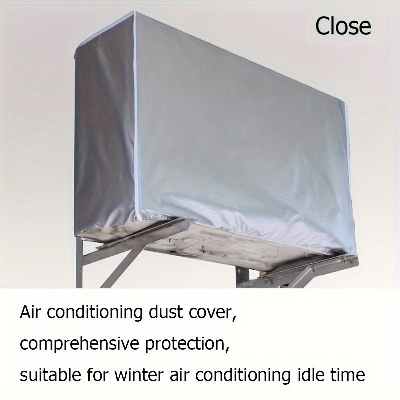 Cover your outdoor air conditioner with this sunproof and waterproof cover. It is dustproof and has a strong bearing force for added durability. The cover also provides thermal insulation and snow blocking, making it perfect for hanging AC units. It is a