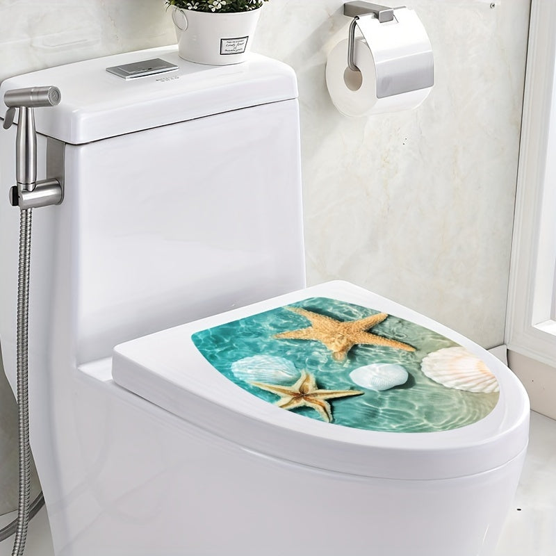 Funny toilet lid decal for bathroom decor, removable self-adhesive sticker for restroom renovation and home accessories. Perfect for aesthetic room decor.