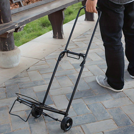 Portable Utility Cart with Compact Folding Design - 24.95KG Capacity, Perfect for Shopping, Moving, and Industrial Applications