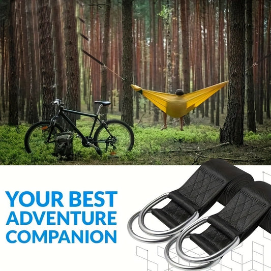 4pcs Heavy-Duty Nylon Tree Swing Sling Set with Safety Locking Buckle, Carrying Pouch - Fits All Swing Types - Ideal for Outdoor Adventures, Durable PA Material, Outdoor Swing Cushions.