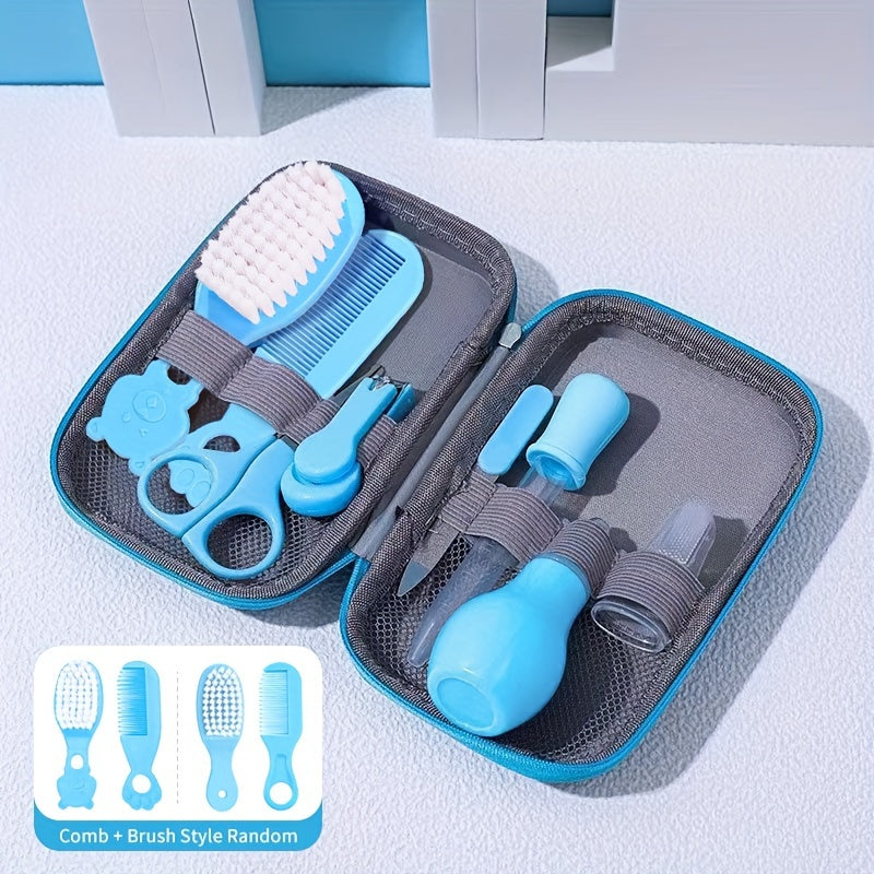 8-piece Healthcare and Grooming Kit with Portable Safety Care Set, Includes Nose Cleaner and Tongue Cleaning Brush, Perfect for Shower Gift