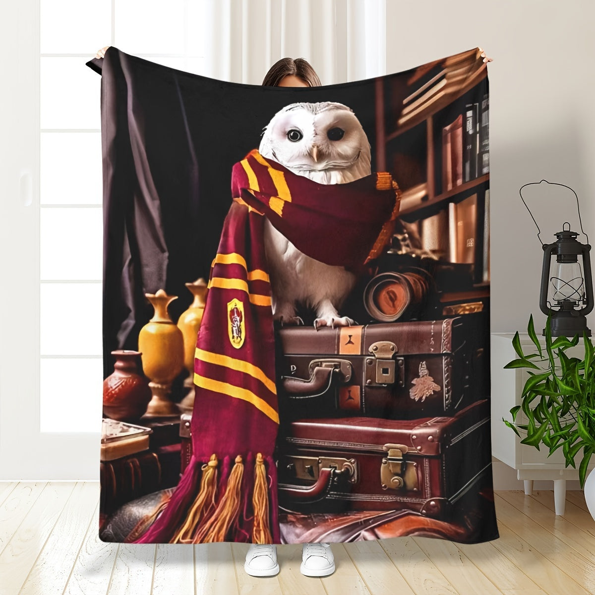 Stay warm and cozy with our Contemporary Owl Print Flannel Throw Blanket. Made from soft knitted polyester, this all-season blanket is the ideal home gift for any room in your house. Featuring a digital print with a theme of Other Topics and no