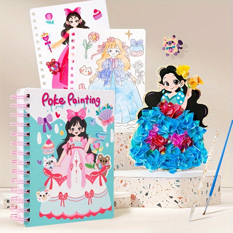 Princess sticker book with multiple creative activities for ages 4+.